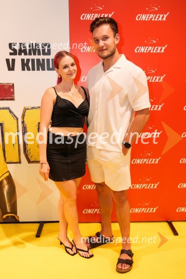  Gaja Hribernik, ustvarjalka vsebin, osebna trenerka;  Andrej Pavličević, osebni trener in ustvarjalec vsebinVečer superjunakov s filmom Deadpool & Wolverine v Cineplexx Ljubljana