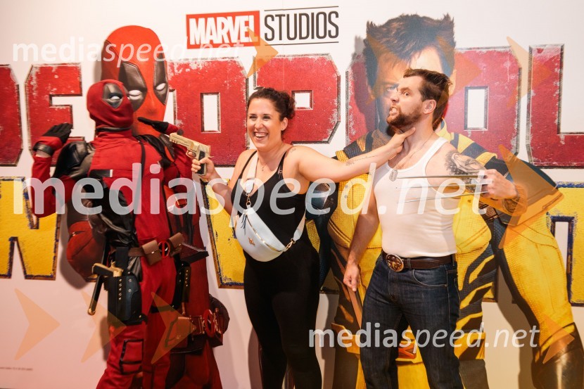  Matic  Gaiser, cosplayer, costumer;  ... ;  Jurij K. KoyaVečer superjunakov s filmom Deadpool & Wolverine v Cineplexx Ljubljana