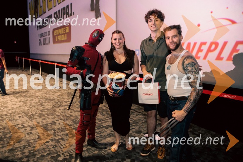  Matic  Gaiser, cosplayer, costumer;  ... ;  ... ;  Jurij K. KoyaVečer superjunakov s filmom Deadpool & Wolverine v Cineplexx Ljubljana