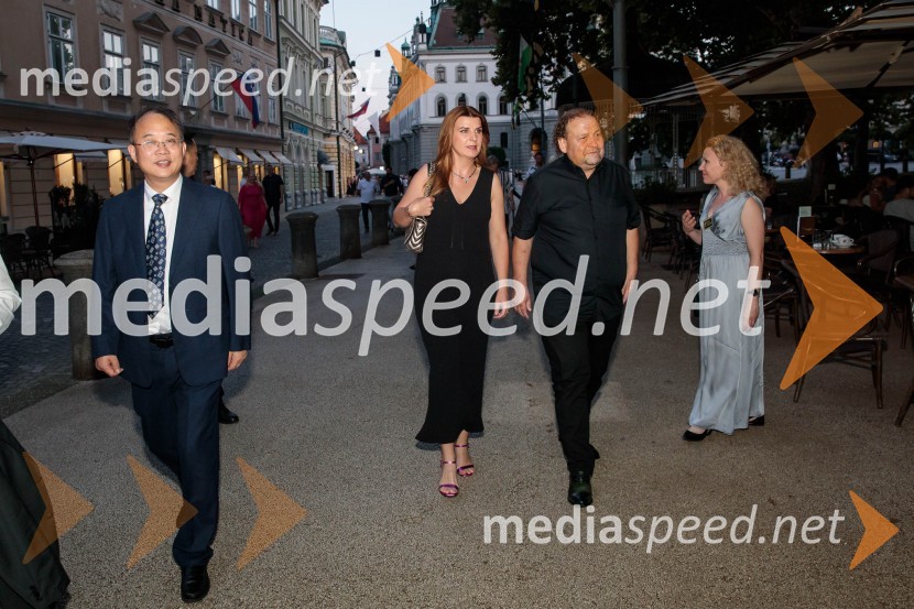  Janja Lamberger;  Darko  Brlek, direktor in umetniški vodja, Festival LjubljanaSimfonični orkester iz Ningboja na Ljubljana Festivalu