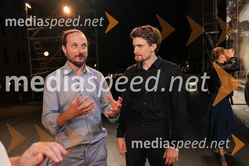  Vicko Bilandžić, Ravnatelj festivala Splitsko ljeto;  Tamás Darai, baletni solistBalet Gospa Bovary na Splitskem poletnem festivalu