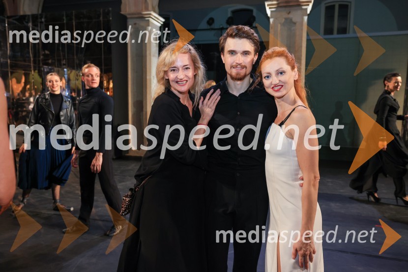  Valentina Turcu, koreografinja in baletna solistka;  Tamás Darai, baletni solist;  Irina Čaban Bilandžić, baletna solistkaBalet Gospa Bovary na Splitskem poletnem festivalu