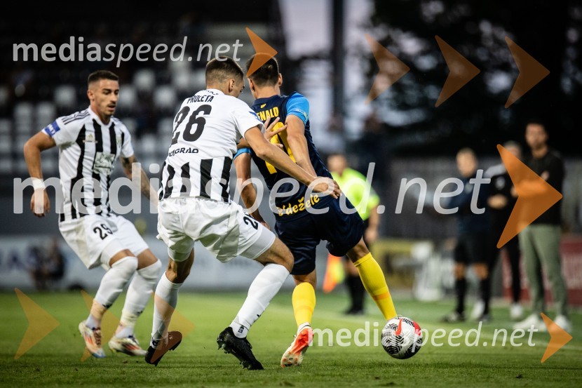  Dario Vizinger, nogometaš, NŠ Mura;  Borna Proleta, nogometaš, NŠ Mura;  ... Prva slovenska nogometna liga 2024/2025 Mura-Celje 1:0