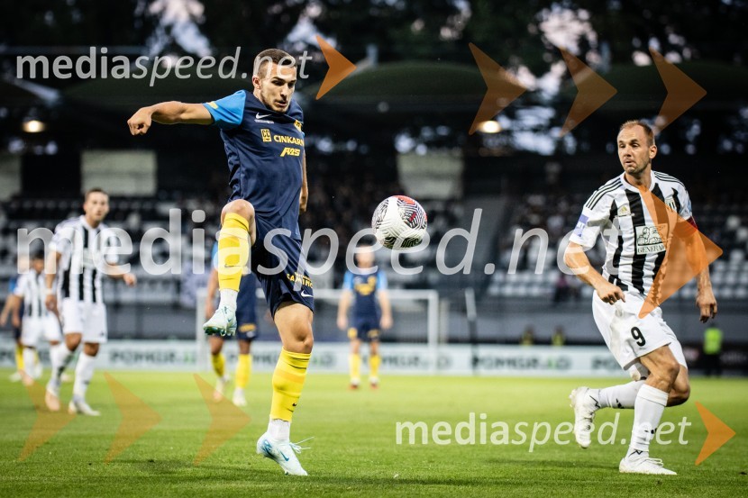  Ivan Brnić, nogometaš, NK Celje;  Matic Maruško, nogometaš, NŠ MuraPrva slovenska nogometna liga 2024/2025 Mura-Celje 1:0