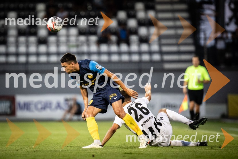  Luka Menalo, nogometaš, NK Celje;  Borna Proleta, nogometaš, NŠ MuraPrva slovenska nogometna liga 2024/2025 Mura-Celje 1:0