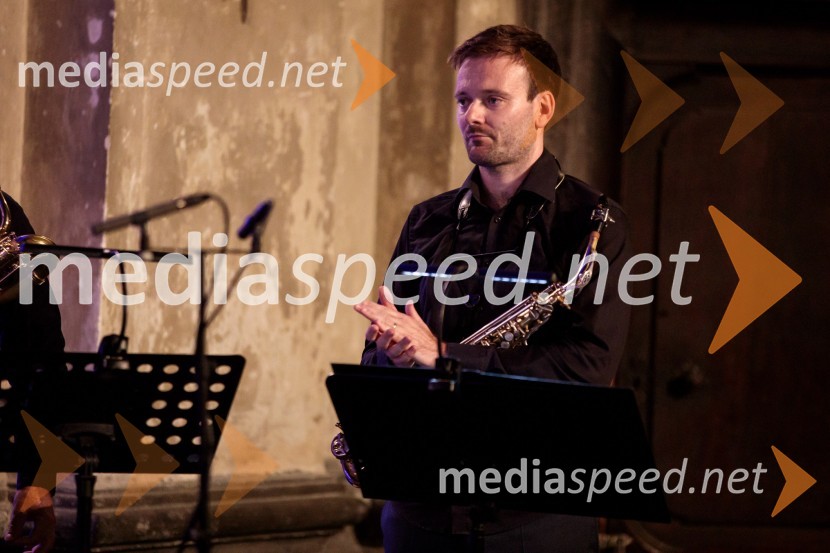  Oskar Laznik, altovski saksofon, 4 Saxess EnsembleKvartet saksofonov Ensemble 4Saxess na Ljubljana Festivalu