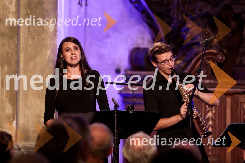  Mojca Bitenc, sopran;  Andrej Omejc, sopranski saksofon, 4 Saxess EnsembleKvartet saksofonov Ensemble 4Saxess na Ljubljana Festivalu