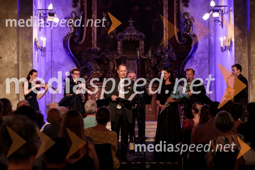  Gabriel Lipuš, bariton;  Mojca Bitenc, sopranKvartet saksofonov Ensemble 4Saxess na Ljubljana Festivalu