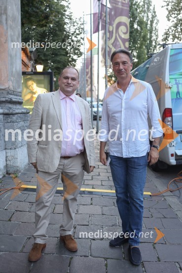  Vladimir Radosavljevic;  Tomislav Čizmić, predsednik poslovodstva družbe, Telemach Slovenija d.o.o.Violinist Gary Levinson in prijatelji na 72. Ljubljana Festivalu