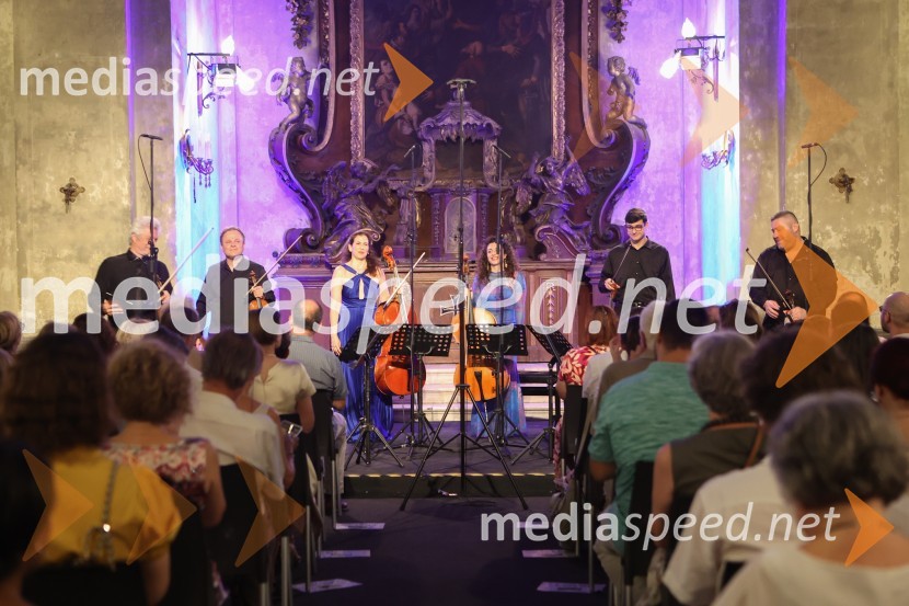  Gary Levinson, violinist;  Anton Iljunin, violinist;  Inbal Segev, violončelo;  Ani Aznavoorian, violončelo;  Adam Savage, viola;  Michael Klotz, violaViolinist Gary Levinson in prijatelji na 72. Ljubljana Festivalu