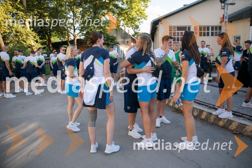 Sprejem slovenskih olimpijcev na Kongresnem trgu