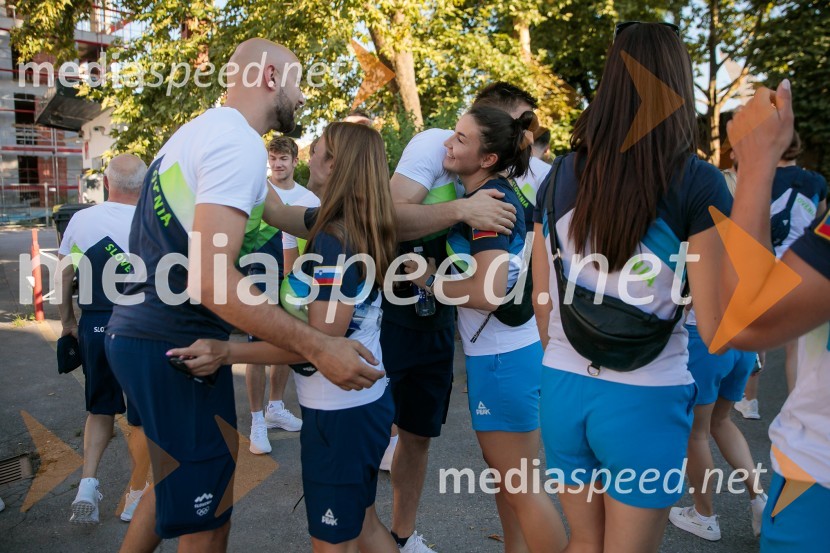 Sprejem slovenskih olimpijcev na Kongresnem trgu