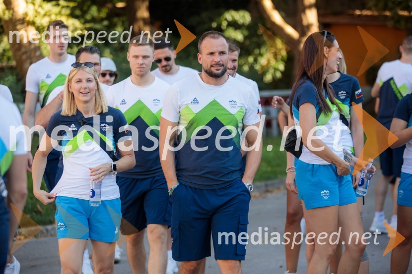  Tamara Mavsar, rokometašica;  Uroš Zorman, trener, Slovenska rokometna reprezentancaSprejem slovenskih olimpijcev na Kongresnem trgu