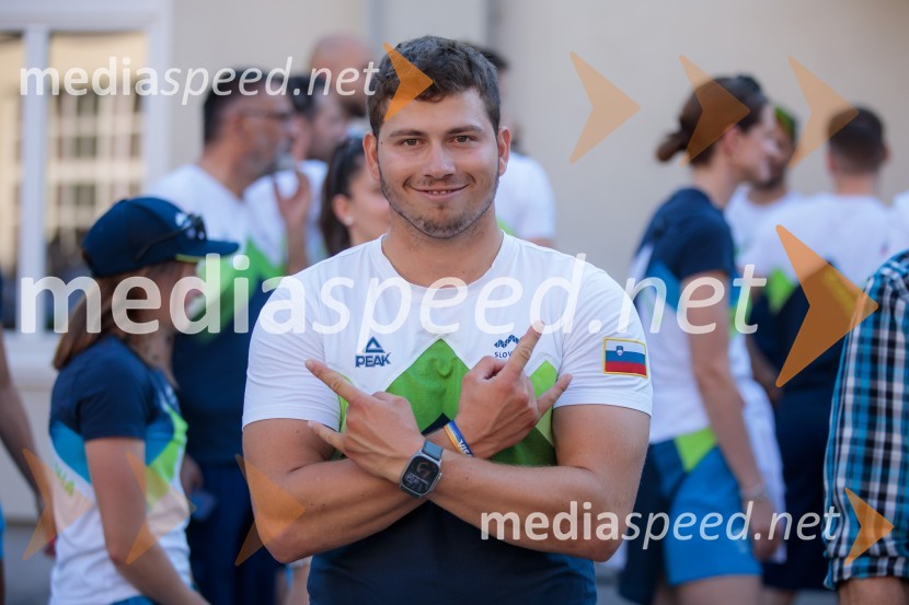  Toni Vodišek, kajtarSprejem slovenskih olimpijcev na Kongresnem trgu