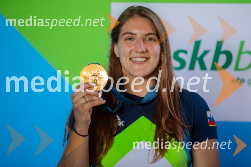  Andreja Leški, judoistkaSprejem slovenskih olimpijcev na Kongresnem trgu