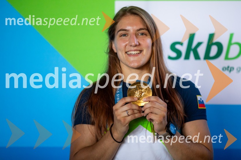  Andreja Leški, judoistkaSprejem slovenskih olimpijcev na Kongresnem trgu