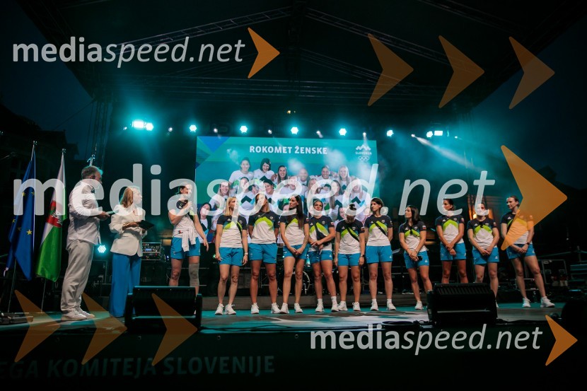 Sprejem slovenskih olimpijcev na Kongresnem trgu