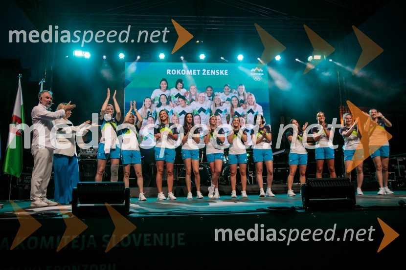 Sprejem slovenskih olimpijcev na Kongresnem trgu