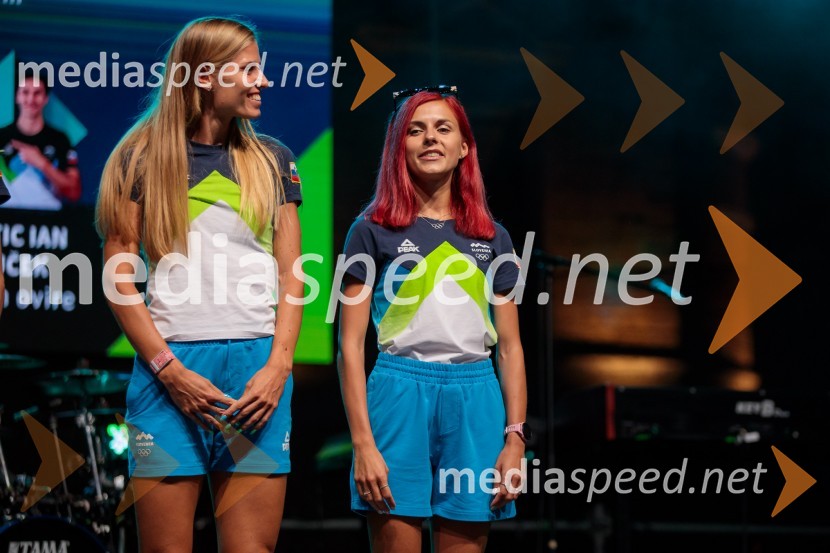  Anita Horvat, atletinja;  Klara Lukan, atletinjaSprejem slovenskih olimpijcev na Kongresnem trgu