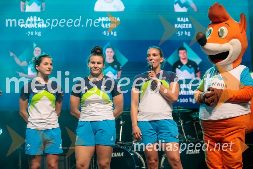  Maruša Štangar, judoistka;  Metka Lobnik, judoistka, najbolj perspektivna športnica Maribora v letu 2018;  Anka Pogačnik, judoistkaSprejem slovenskih olimpijcev na Kongresnem trgu