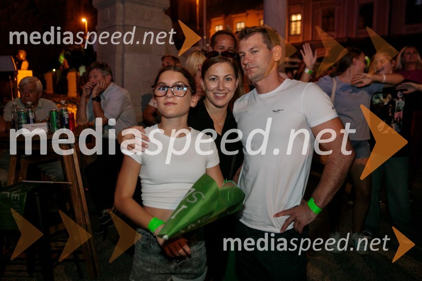 Sprejem slovenskih olimpijcev na Kongresnem trgu