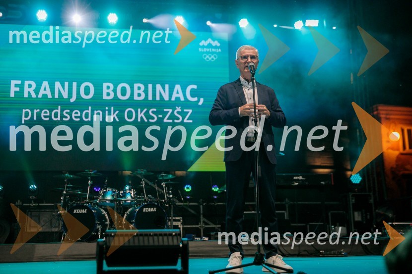  Franjo Bobinac, predsednik, Olimpijski komite SlovenijeSprejem slovenskih olimpijcev na Kongresnem trgu