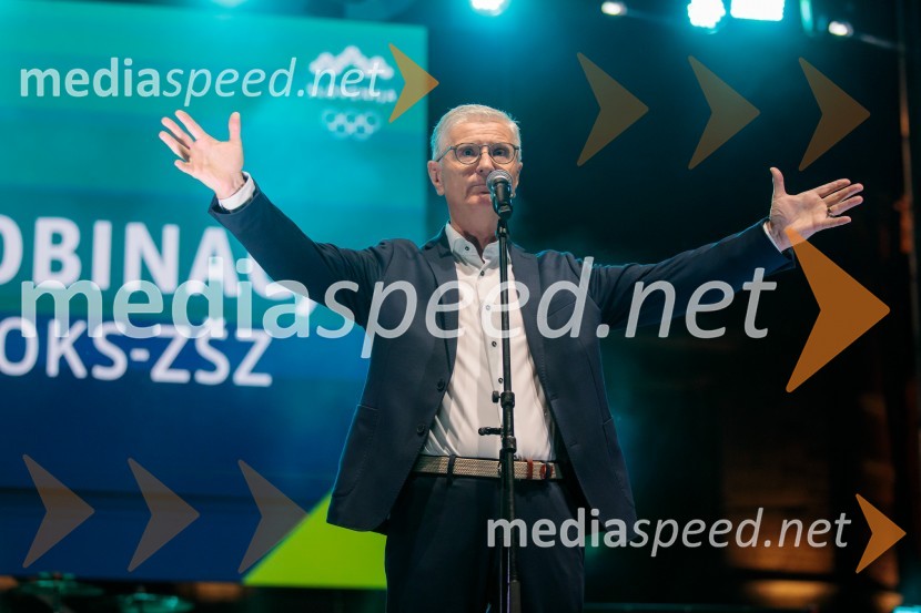 Franjo Bobinac, predsednik, Olimpijski komite SlovenijeSprejem slovenskih olimpijcev na Kongresnem trgu