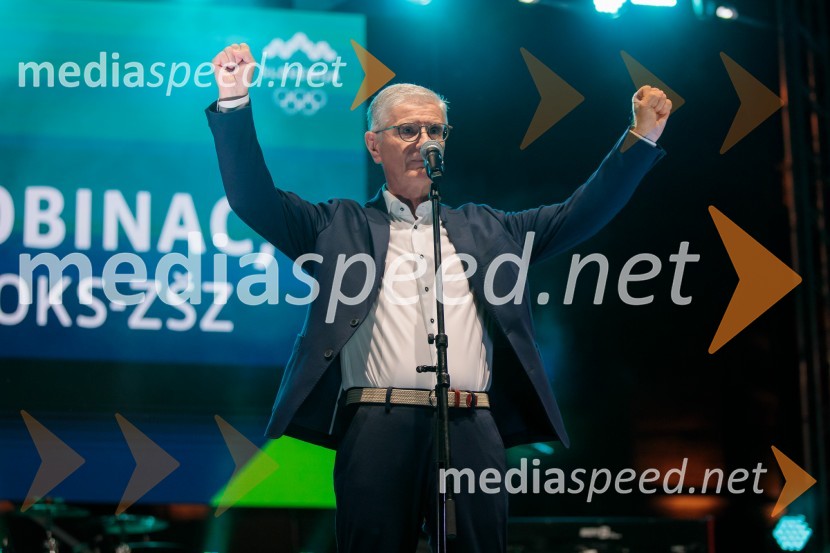  Franjo Bobinac, predsednik, Olimpijski komite SlovenijeSprejem slovenskih olimpijcev na Kongresnem trgu