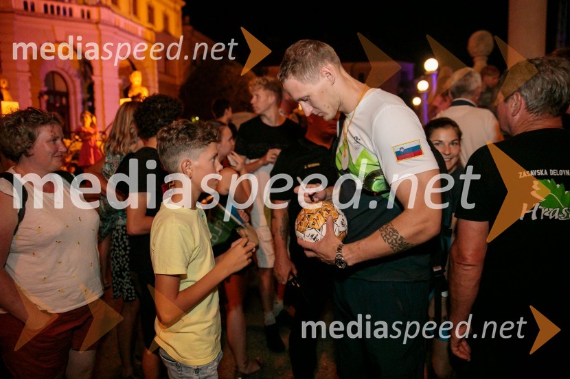 Sprejem slovenskih olimpijcev na Kongresnem trgu