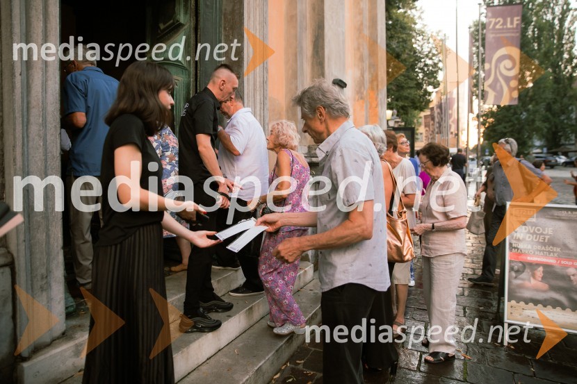 Marko Hatlak in Nuška Drašček na 72. Ljubljana Festivalu