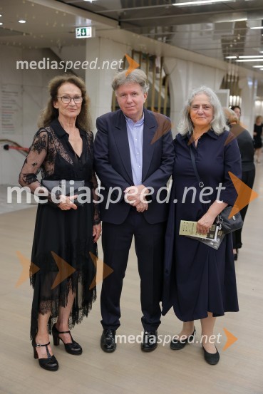  Lane Stranić, nekdanja baletna plesalka;  Aleš Iglič;  Veronika Kralj IgličGala večer svetovnih baletnih zvezd na Ljubljana Festivalu