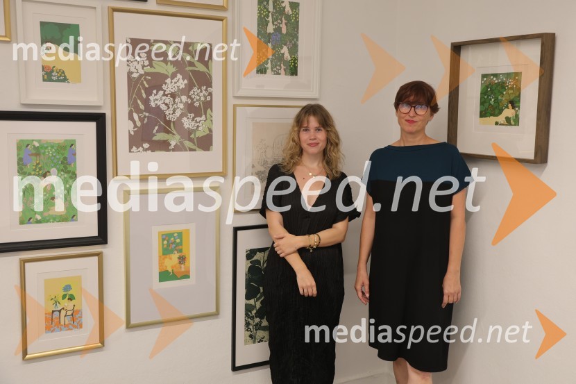  Alja Horvat, oblikovalka in ilustratorka ;  Brigita Strnad, Umetnostna galerija MariborOdprtje nove razstave ilustratorke Alje Horvat