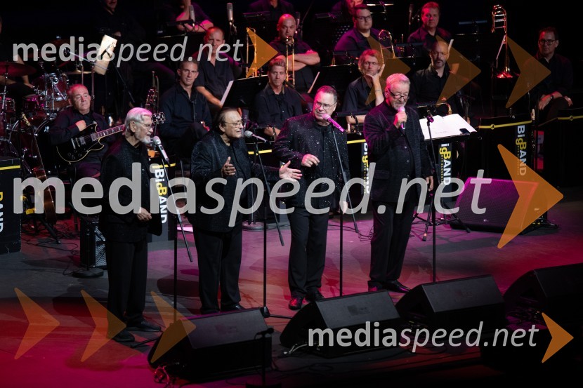  Dare Hering, glasbenik;  Oto Pestner, pevec;  Mike Orešar, Igor in Zlati zvoki;  Marjan Petan, glasbenikOto Pestner & Moje dame na 72. Ljubljana Festivalu