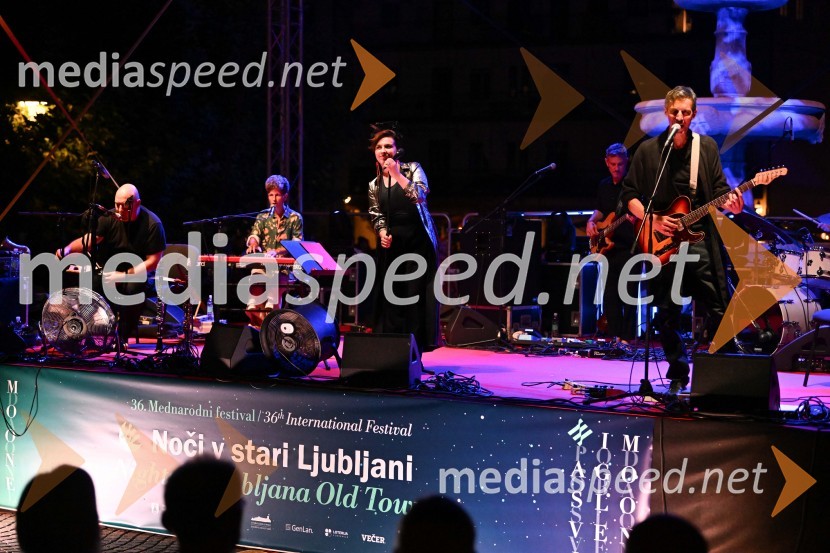  Boštjan Gombač, glasbenik;  Polona Janežič, glasbenica, skupina Katalena;  Vesna Zornik, pevka, skupina Katalena;  Boštjan Narat, glasbenikČompe in Katalena na festivalu Noči v stari Ljubljani