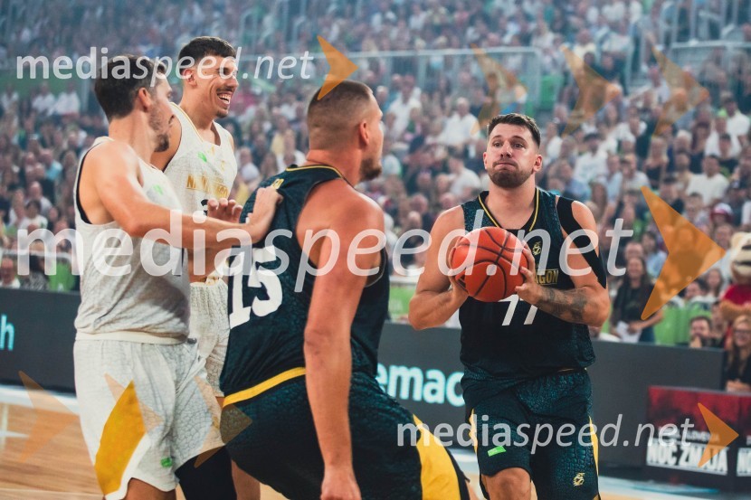  Goran Dragić, košarkar;  Vlatko Čančar, košarkar;  Nikola Jokić, košarkar;  Luka  Dončić, košarkarPoslovilna tekma Gorana Dragića v Stožicah