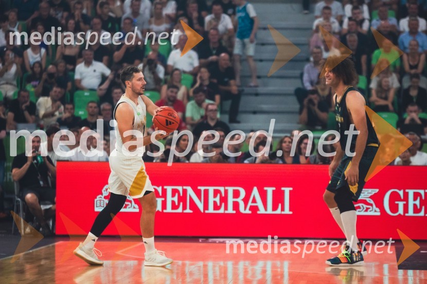  Goran Dragić, košarkar;  Robin Lopez, košarkarPoslovilna tekma Gorana Dragića v Stožicah