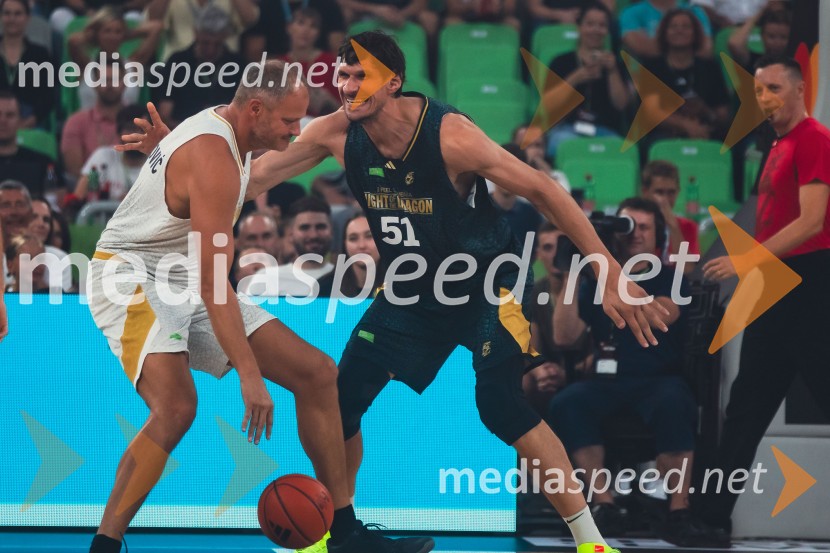  Radoslav Nesterović, Raša, nekdanji košarkar;  Boban Marjanović, košarkarPoslovilna tekma Gorana Dragića v Stožicah