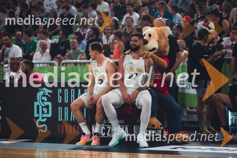  Klemen Prepelič, košarkar;  Žiga Dimec, košarkarPoslovilna tekma Gorana Dragića v Stožicah