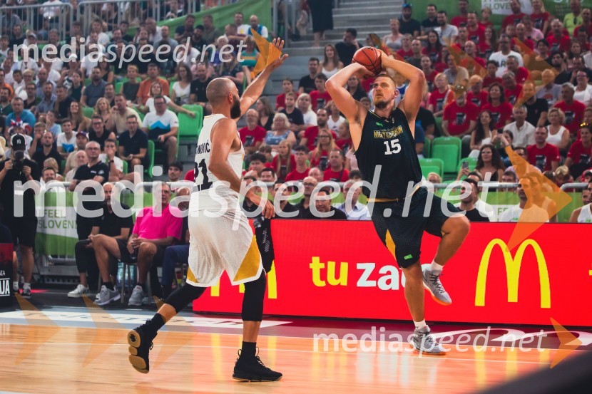  Nebojša Joksimović, nekdanji košarkar;  Nikola Jokić, košarkarPoslovilna tekma Gorana Dragića v Stožicah