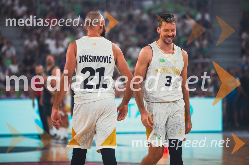  Nebojša Joksimović, nekdanji košarkar;  Goran Dragić, košarkarPoslovilna tekma Gorana Dragića v Stožicah