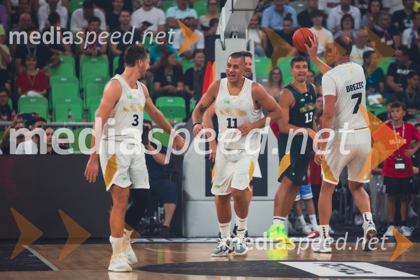  Goran Dragić, košarkar;  Saša  Pavlović, nekdanji košarkarPoslovilna tekma Gorana Dragića v Stožicah