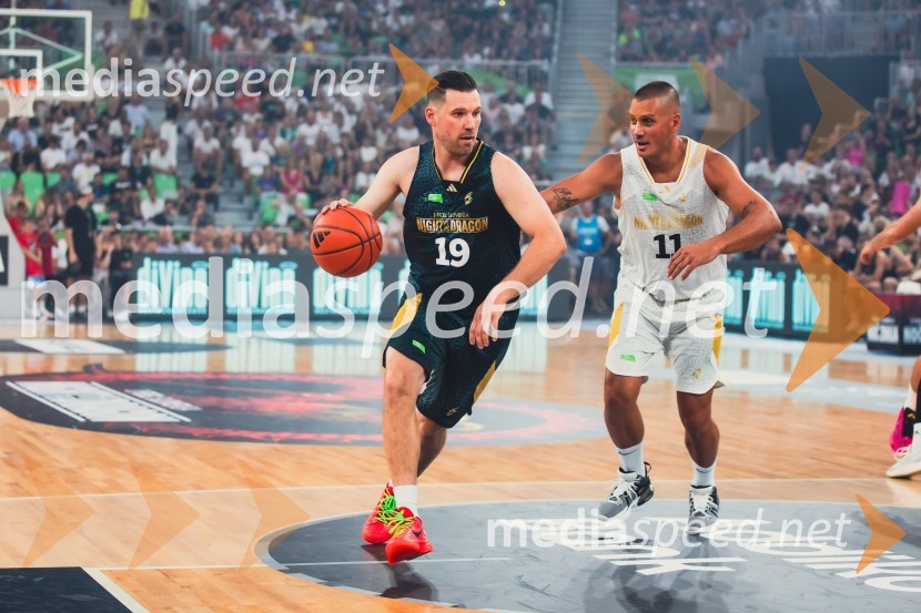  Samo Udrih, nekdanji košarkar;  Saša Pavlović, košarkarPoslovilna tekma Gorana Dragića v Stožicah