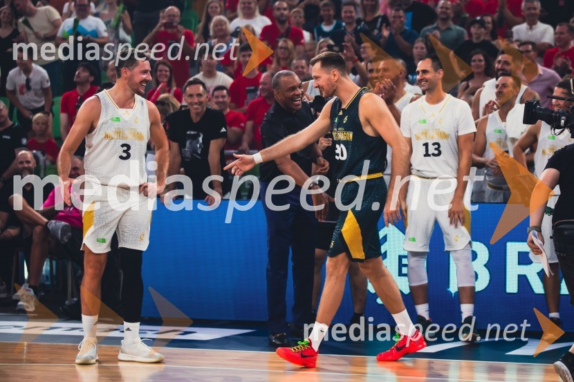  Goran Dragić, košarkar;  Zoran Dragić, košarkarPoslovilna tekma Gorana Dragića v Stožicah