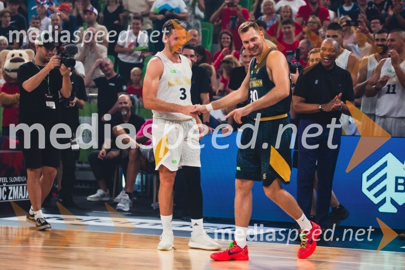  Goran Dragić, košarkar;  Zoran Dragić, košarkarPoslovilna tekma Gorana Dragića v Stožicah