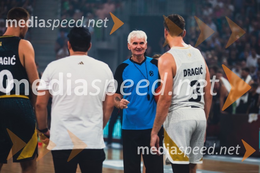  Marinko Dragić;  Goran Dragić, košarkarPoslovilna tekma Gorana Dragića v Stožicah
