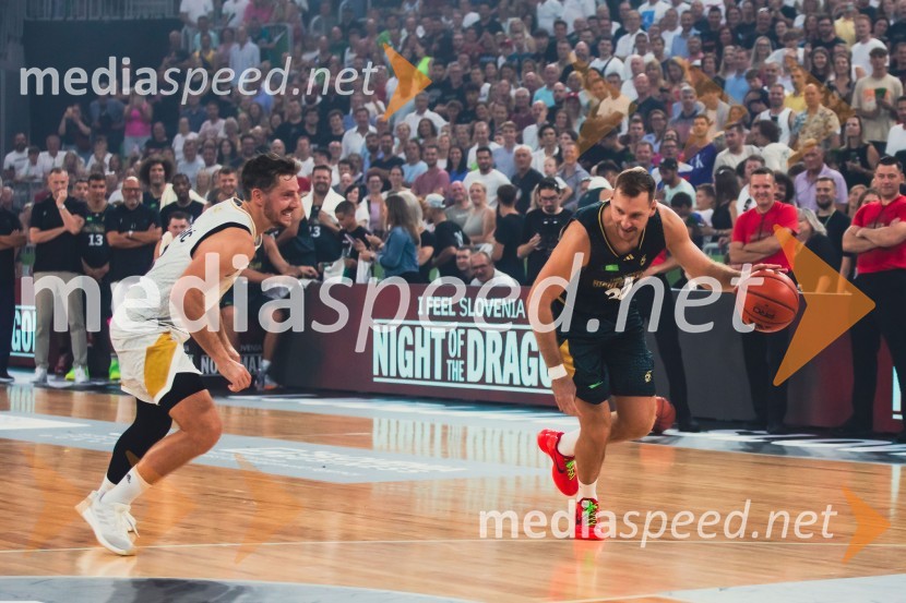  Goran Dragić, košarkar;  Zoran Dragić, košarkarPoslovilna tekma Gorana Dragića v Stožicah