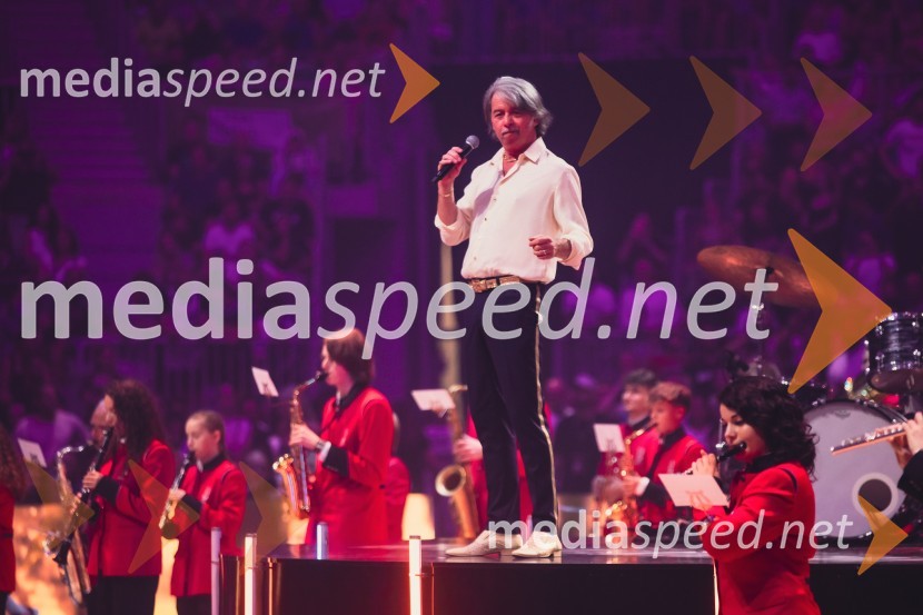  Robert Pešut - Magnifico, glasbenikPoslovilna tekma Gorana Dragića v Stožicah