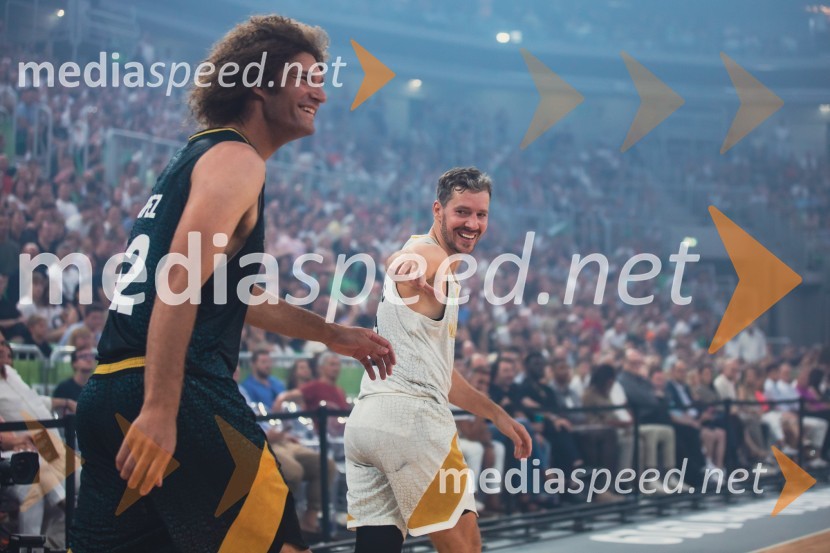  Robin Lopez, košarkar;  Goran Dragić, košarkarPoslovilna tekma Gorana Dragića v Stožicah