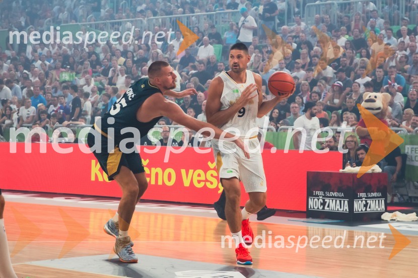  Nikola Jokić, košarkar;  Goran Dragić, košarkarPoslovilna tekma Gorana Dragića v Stožicah