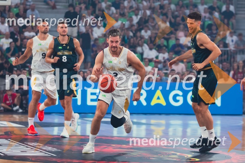  Goran Dragić, košarkar;  Aleksej  Nikolić, košarkarPoslovilna tekma Gorana Dragića v Stožicah